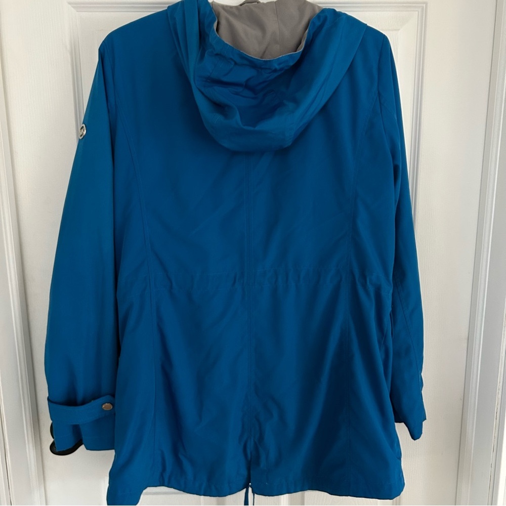 Michael Kors size Medium, Blue Hooded Women's Jacket - Picture 6 of 8